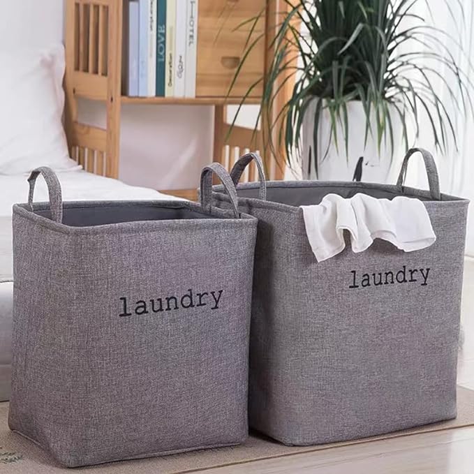 Eva Collapsible Laundry Basket-Grey(5395)  Apricot   