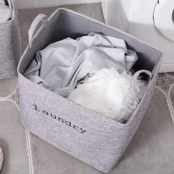 Eva Collapsible Laundry Basket-Grey(5395)  Apricot   