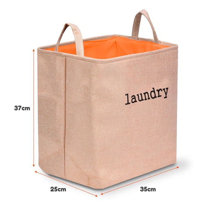 Eva Collapsible Laundry Basket5395-Pink  Apricot   