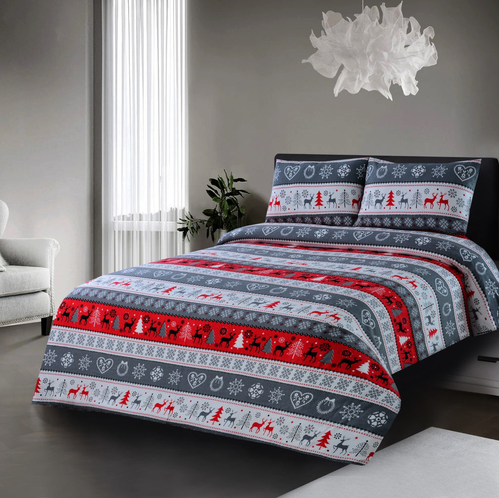 3 PCs Cozy Double Bed Sheet(5364)-FL021