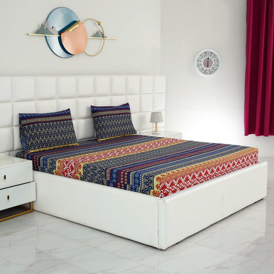 Fitted Bed Sheet-Express Fitted Sheets Apricot   