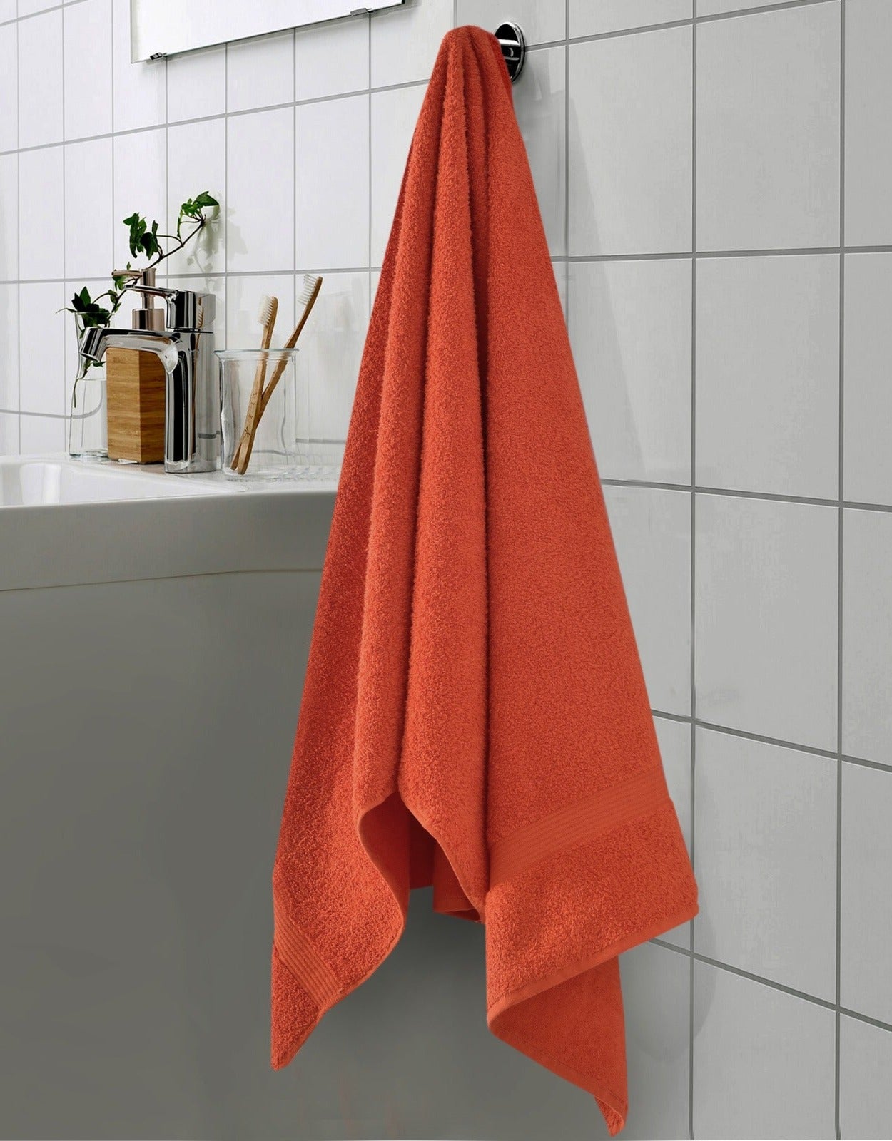 Full size Bath Sheet-Orange Bath Towels & Washcloths Apricot   