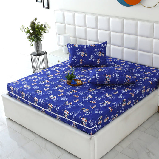 Zipper Mattress Cover Printed-Phlox Protectors Apricot