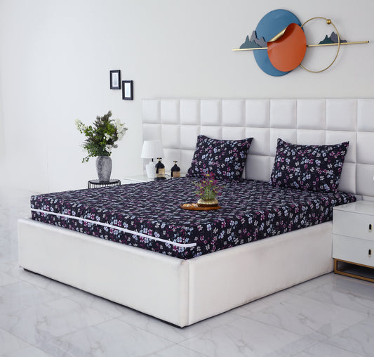 Zipper Mattress Cover Printed-Rosemary Protectors Apricot