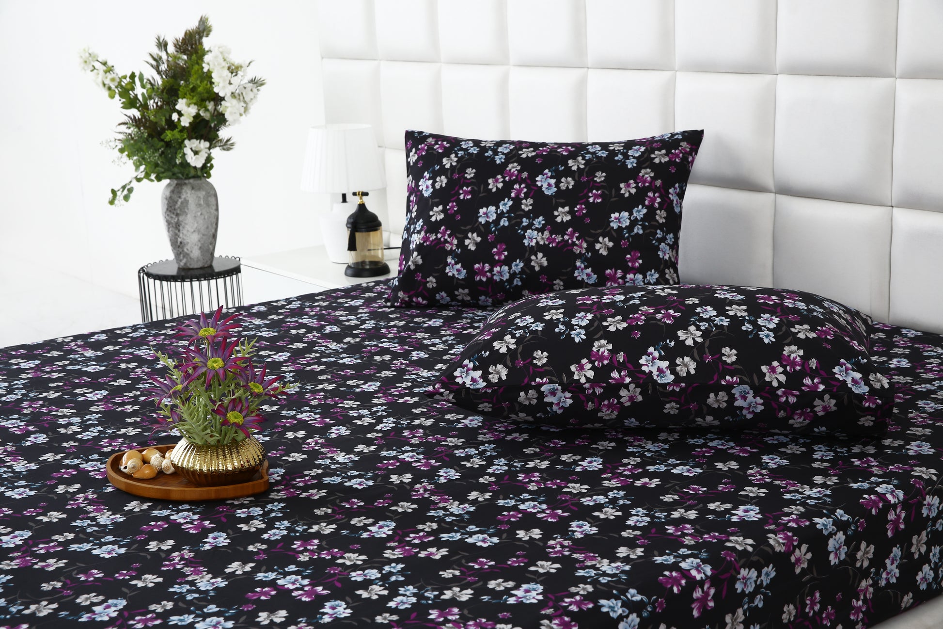 Zipper Mattress Cover Printed-Rosemary Protectors Apricot