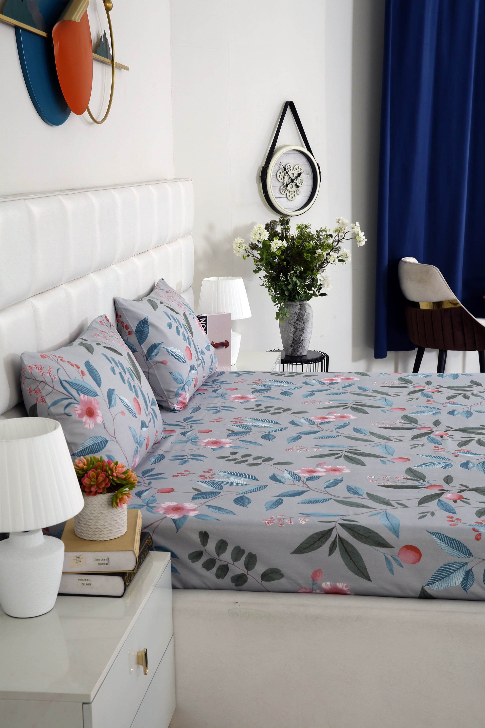 Zipper Mattress Cover Printed-Petunia Protectors Apricot