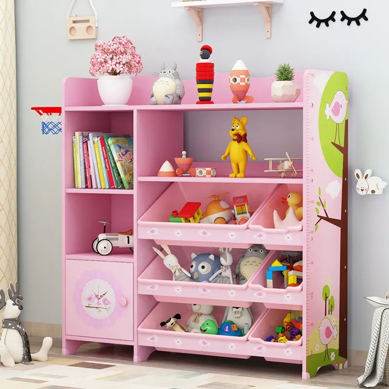 Baby Toy/Book Storage Rack & Storage Cabinet Sorting(SA2405-36) Table Organizer Apricot