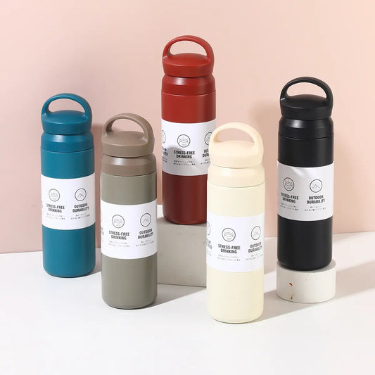 Double-Wall Stainless Steel Insulated Water Bottle(SA2408-225)-Maroon Apricot