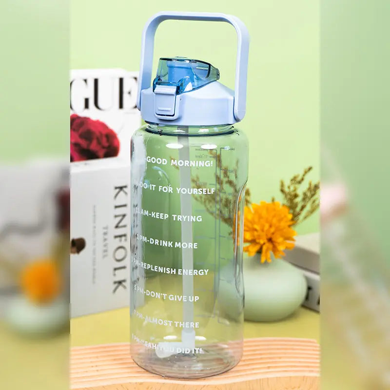 Motivational Water Bottle With Time Labeling(SA2408-221) Apricot