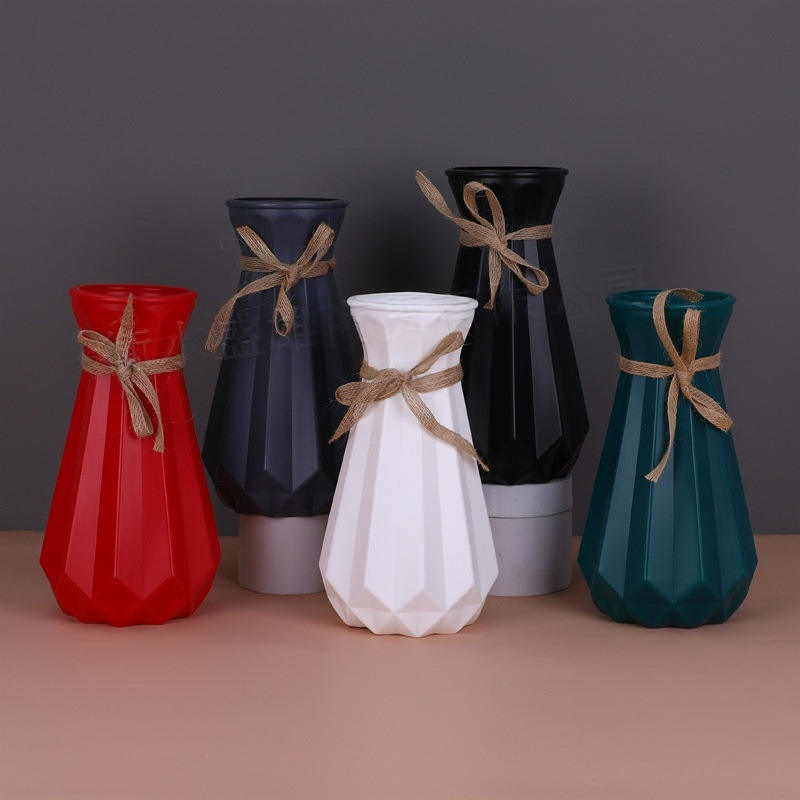 Large Nordic Plastic Flower Vase (SA2510-094) Apricot