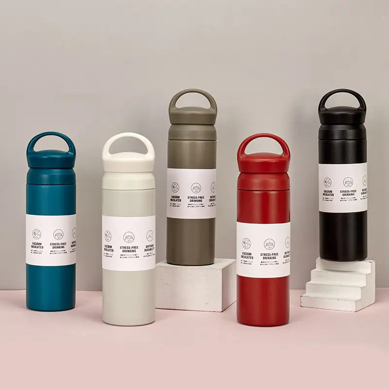 Double-Wall Stainless Steel Insulated Water Bottle(SA2408-225)-Maroon Apricot