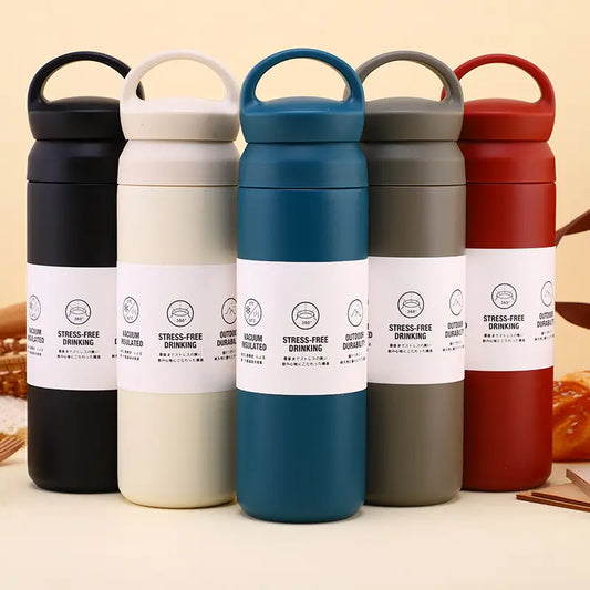 Double-Wall Stainless Steel Insulated Water Bottle(SA2408-225)-Maroon Apricot