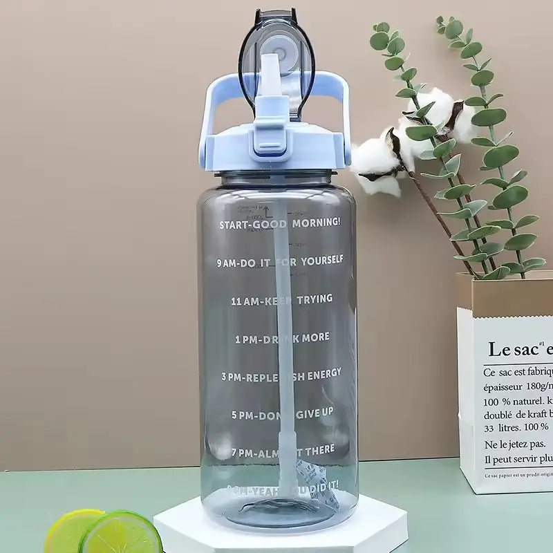 Motivational Water Bottle With Time Labeling(SA2408-221) Apricot