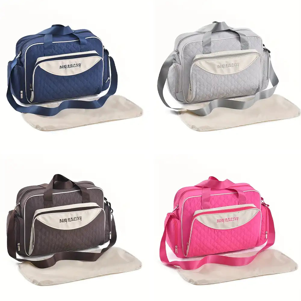 Multi function Mommy Bag with Large Capacity-SA2408-272(Pink) Blankets Apricot