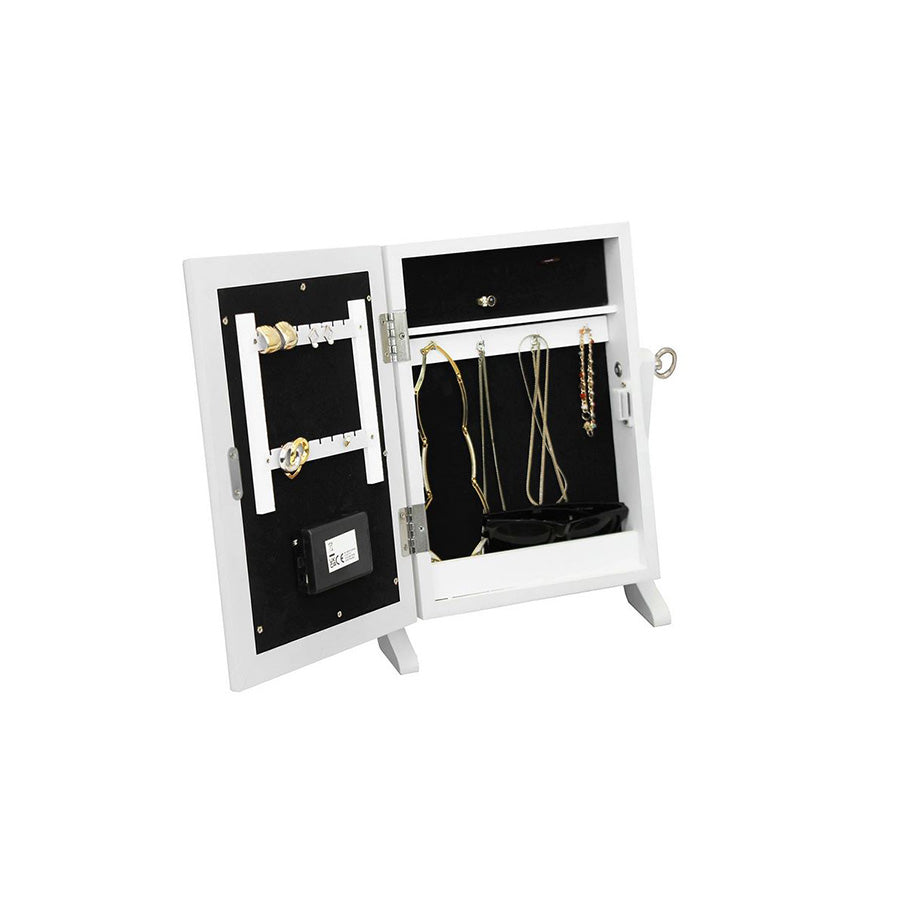 Jewelry Cabinet With Led Mirror-SA2405-72 Cosmetic Organizer Apricot   