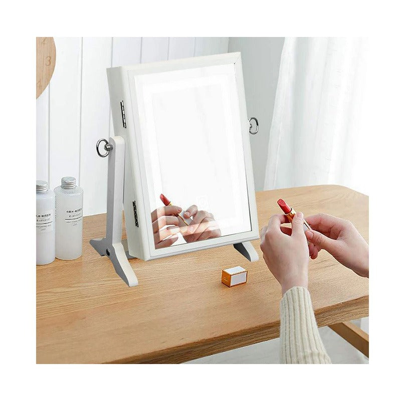 Jewelry Cabinet With Led Mirror-SA2405-72 Cosmetic Organizer Apricot   