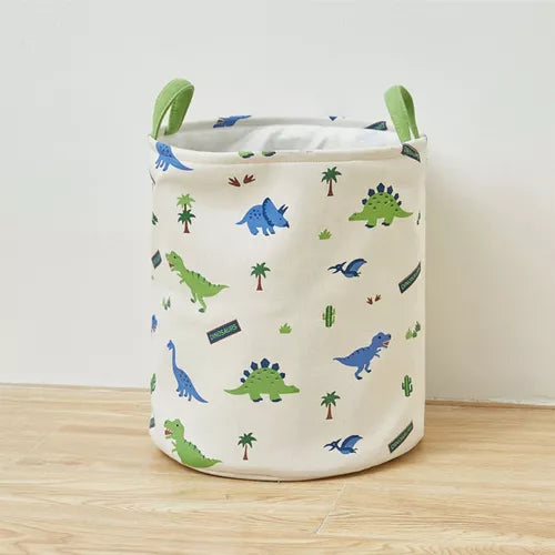 Kids Collapsible Laundry Basket Dinosaur-White (3963)  Apricot   