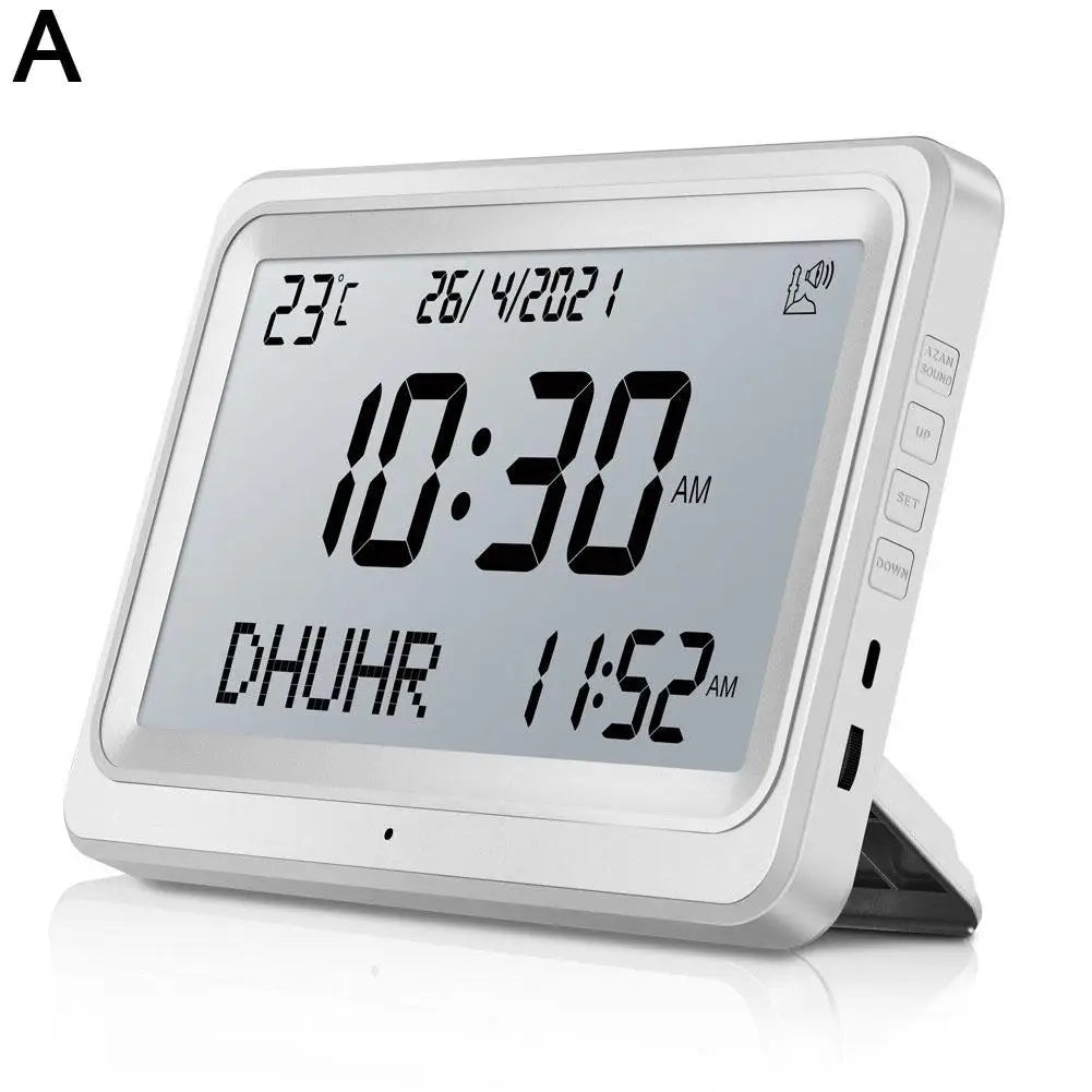 Latest Azan Alarm Clock With Multiple14579 Functions Clock Apricot   