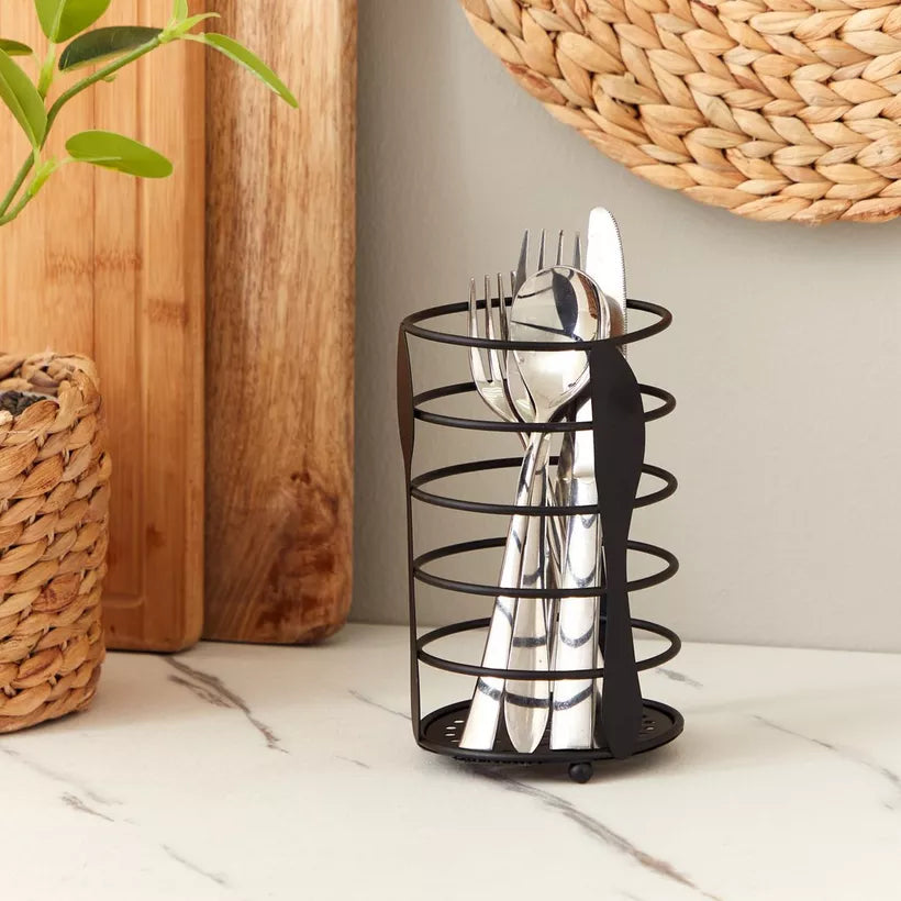 Metallic Essential Metal Spoon Holder-Round(SA2405-97)  Apricot   