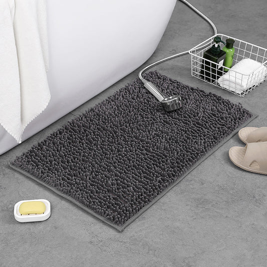 Microfiber anti Slip Bath Mat-10421 Grey Bath Mats Apricot   