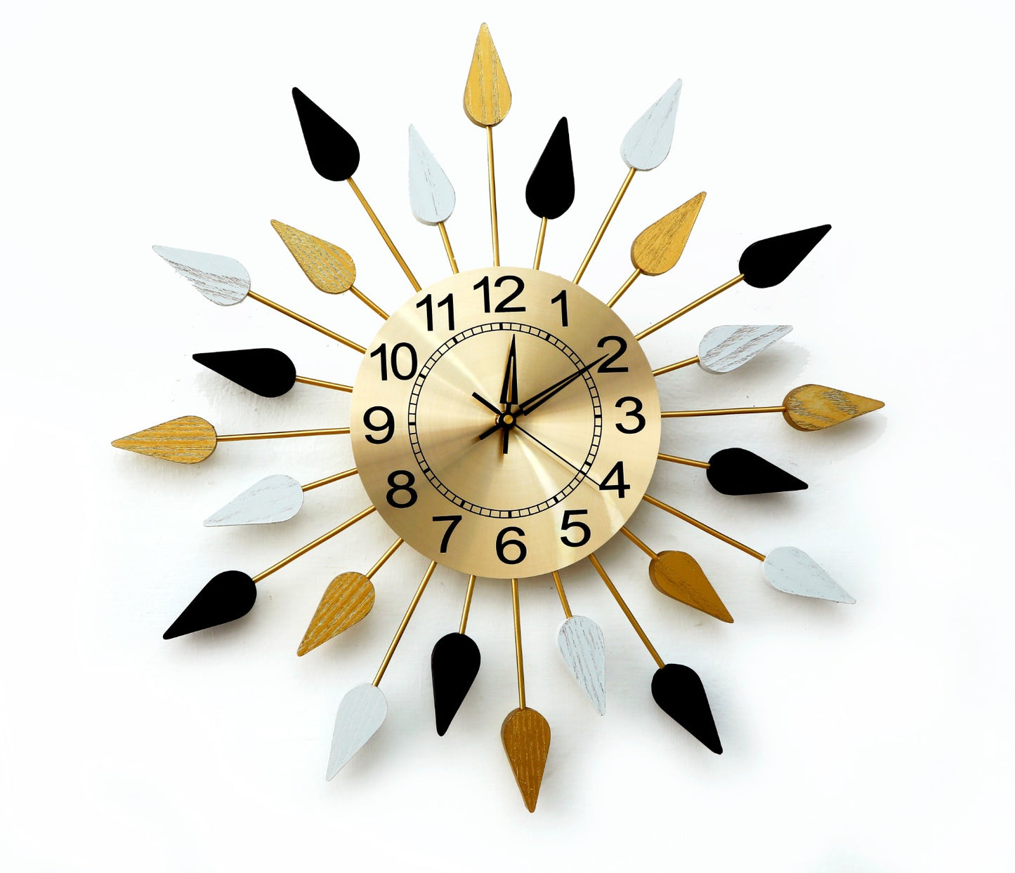 Modern Wall Clock-Multi 5361Arrows Clock Apricot   