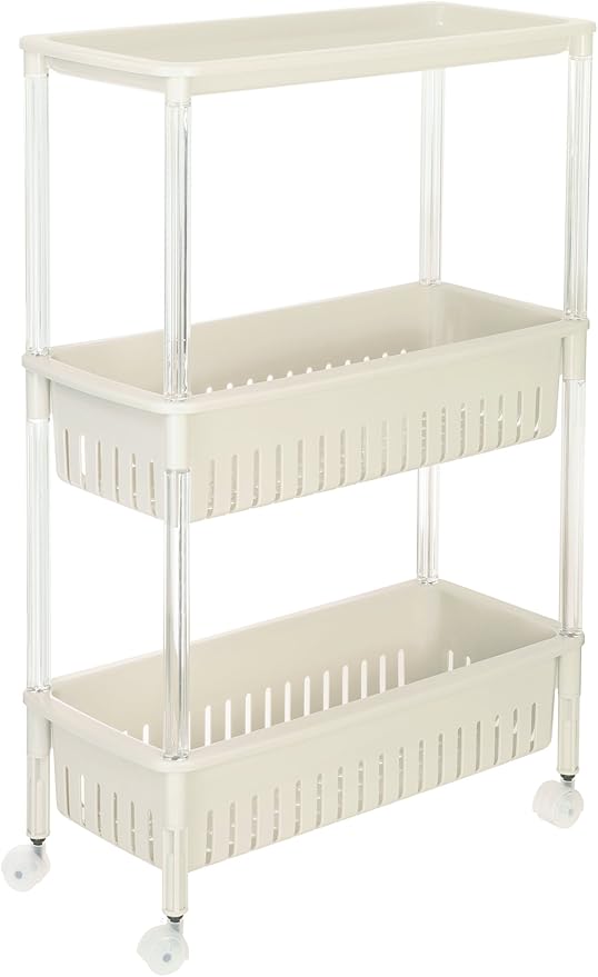 Multi-function Trolley Storage Organizer(SA2405-52) Storage Organizer Apricot   