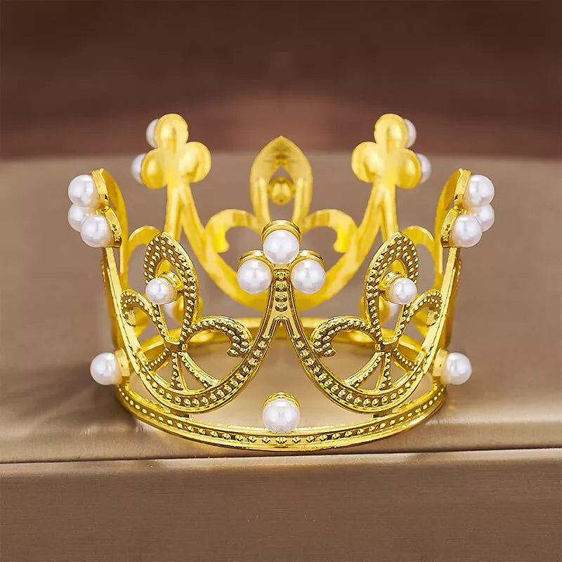 Napkin Holder Rings-Crown(Gold) Kitchen Apricot   