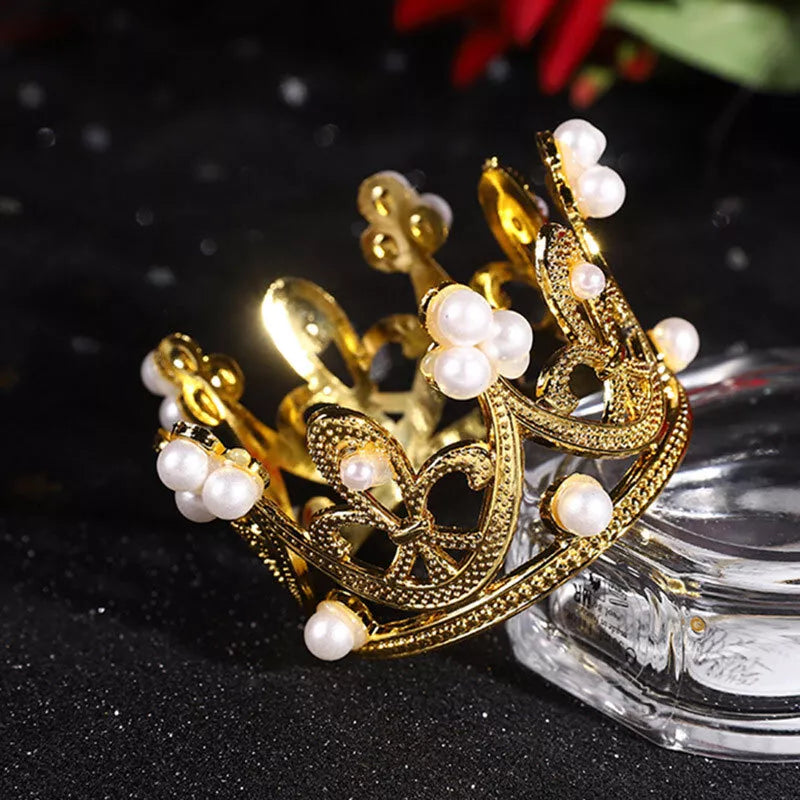 Napkin Holder Rings-Crown(Gold) Kitchen Apricot   