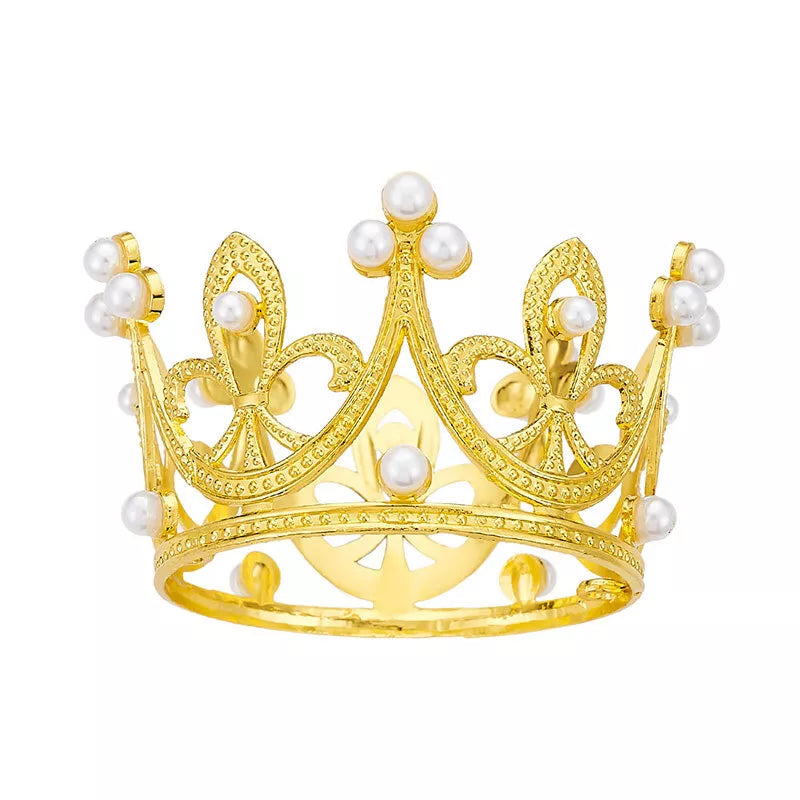 Napkin Holder Rings-Crown(Gold) Kitchen Apricot   