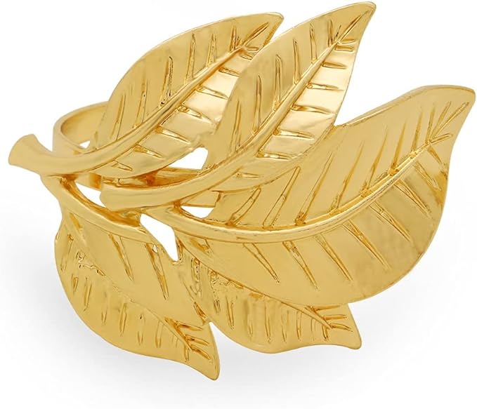 Napkin Holder Rings-Multi Patels(Gold) Kitchen Apricot   