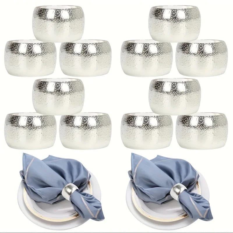 Napkin Holder Rings-Sliver Rings Kitchen Apricot   