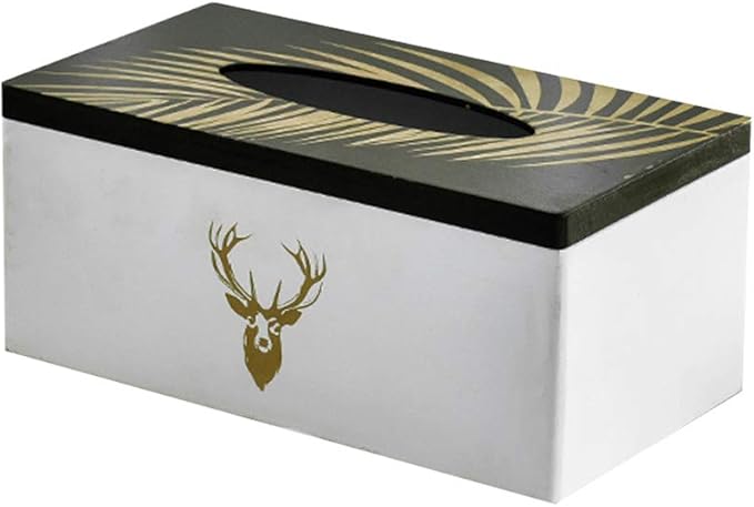 Nordic Style Wooden Tissue Box-Black Hawk(SA2405-25) Tissue Box Apricot   