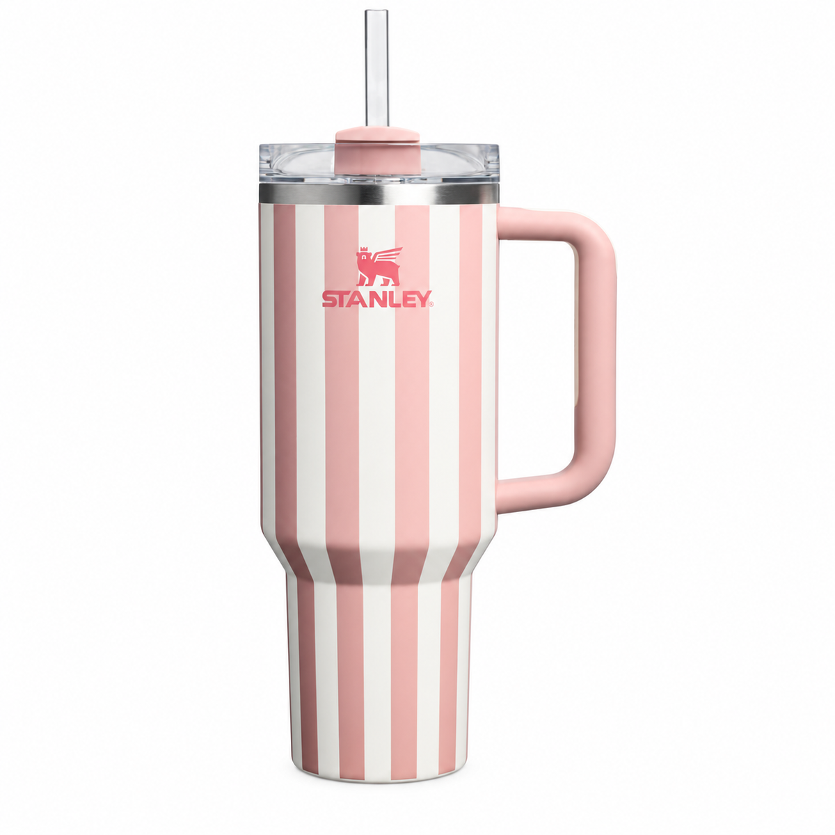 STANLEY Quencher H2.0 FlowState Tumbler SA2607-02(Rose Pink Stripes) Tumbler Apricot
