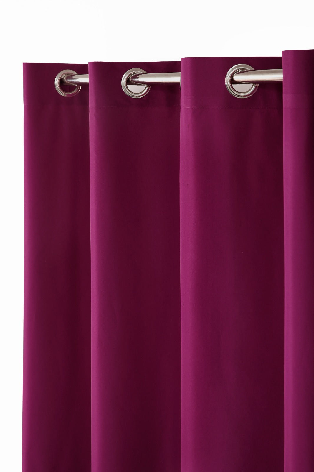 Plain Dyed Laminated Curtain-Dark Purple Curtains Apricot   