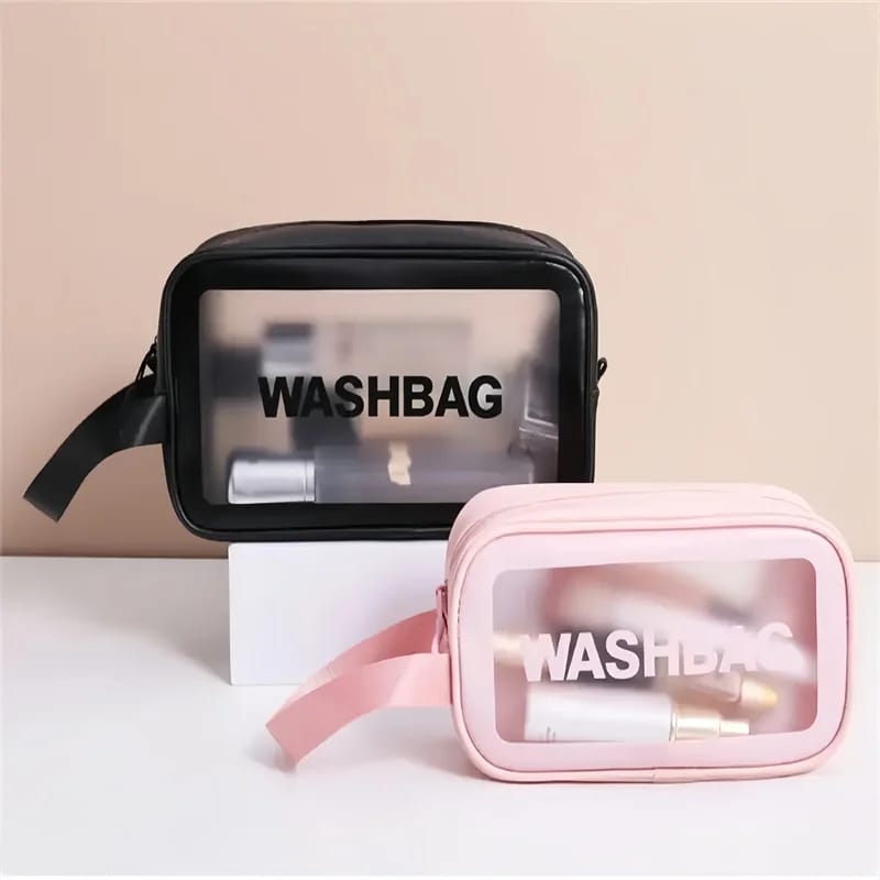 Portable Makeup Organizer Bag WASHBAG-(5738)Pink Small(SA2405-118) Cosmetic Organizer Apricot   