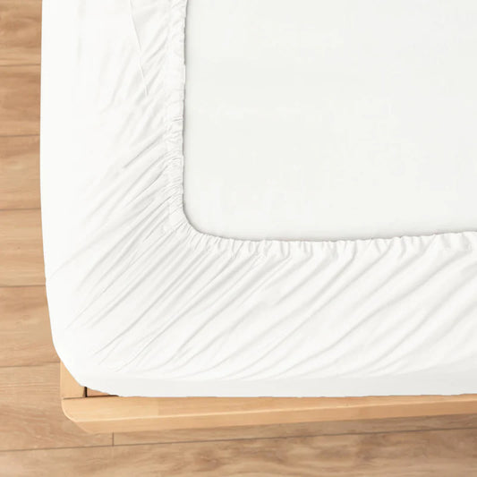 Fitted Bed Sheet-White Fitted Sheets Apricot