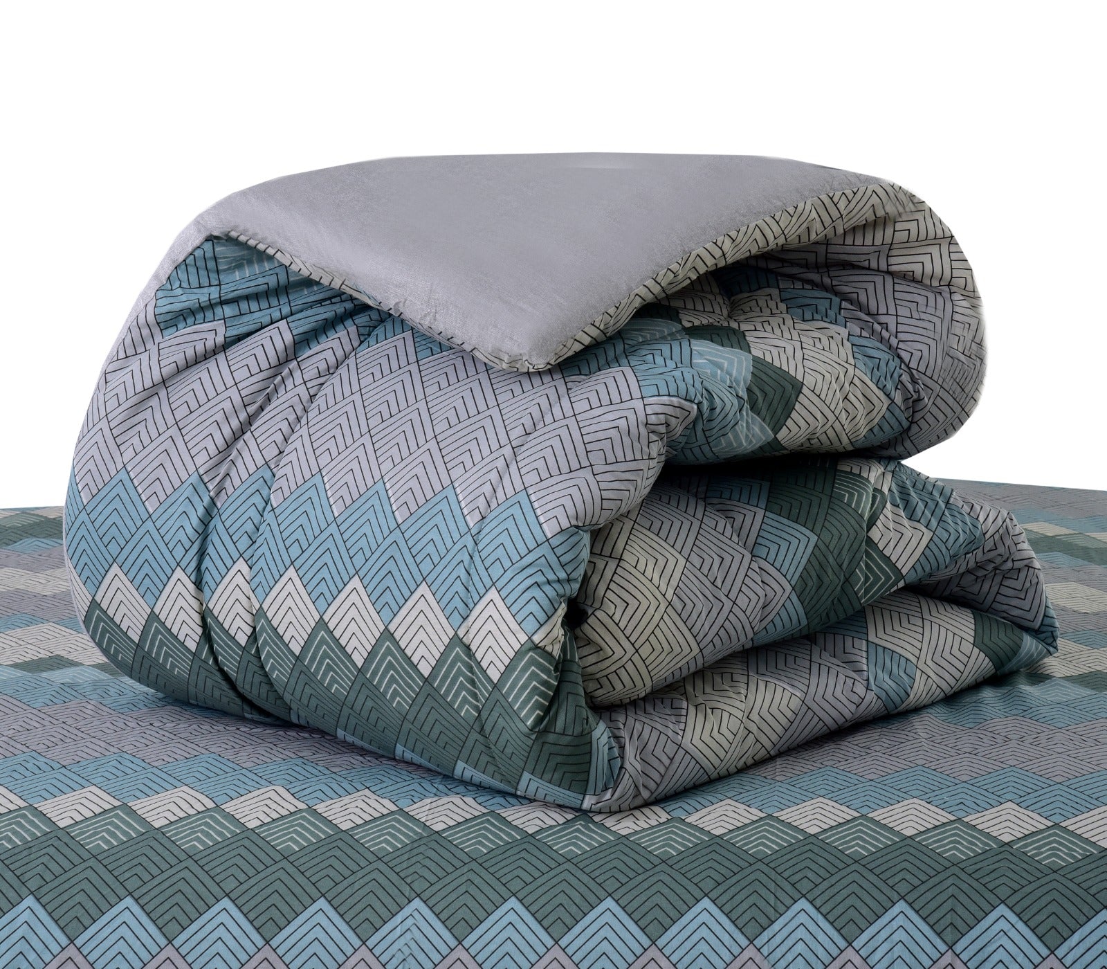 1 PC Double Winter Comforter-Retro Scale Comforters Apricot