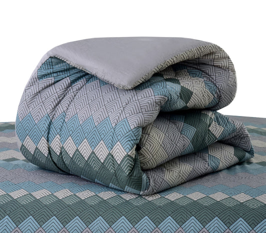 1 PC Double Winter Comforter-Retro Scale Comforters Apricot