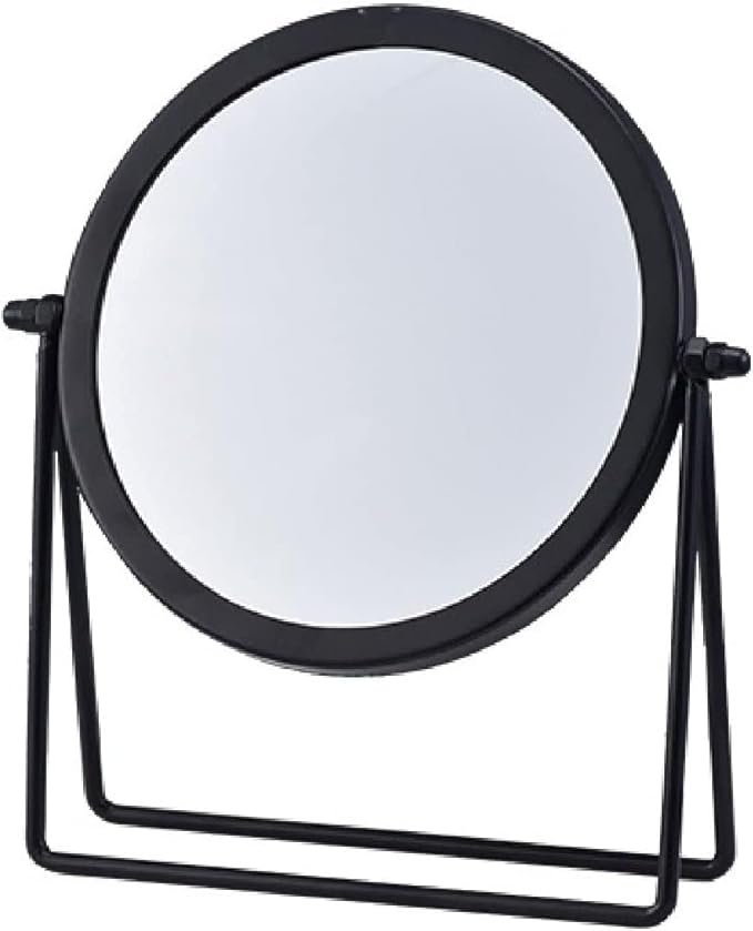 Rotatable Black Vanity Mirror-14295(SA2405-158) Cosmetic Organizer Apricot   