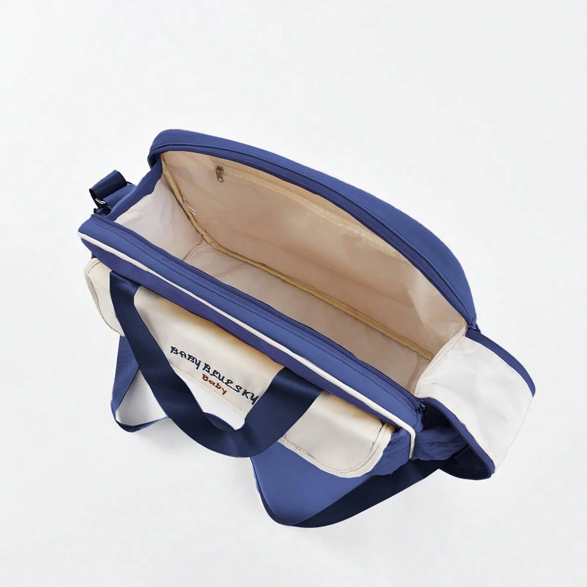 Multi function Mommy Bag with Large Capacity-SA2408-273(Blue) Blankets Apricot