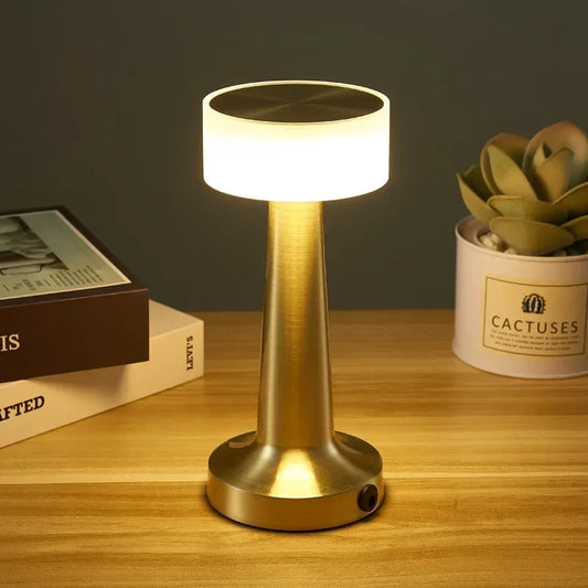 LED Bottle Light USB Rechargeable Touch Control Table Lamp-SA2411-63 Lamps Apricot