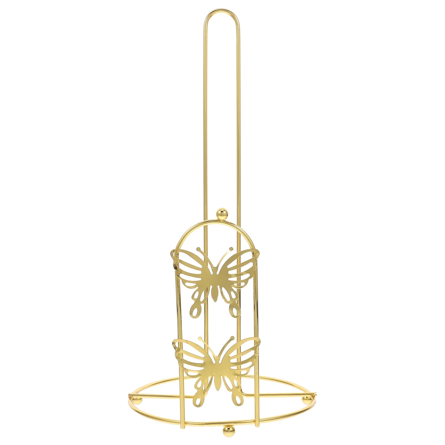 Stainless Steel Tissue Roll Holder-Butterfly Tissue Box Apricot