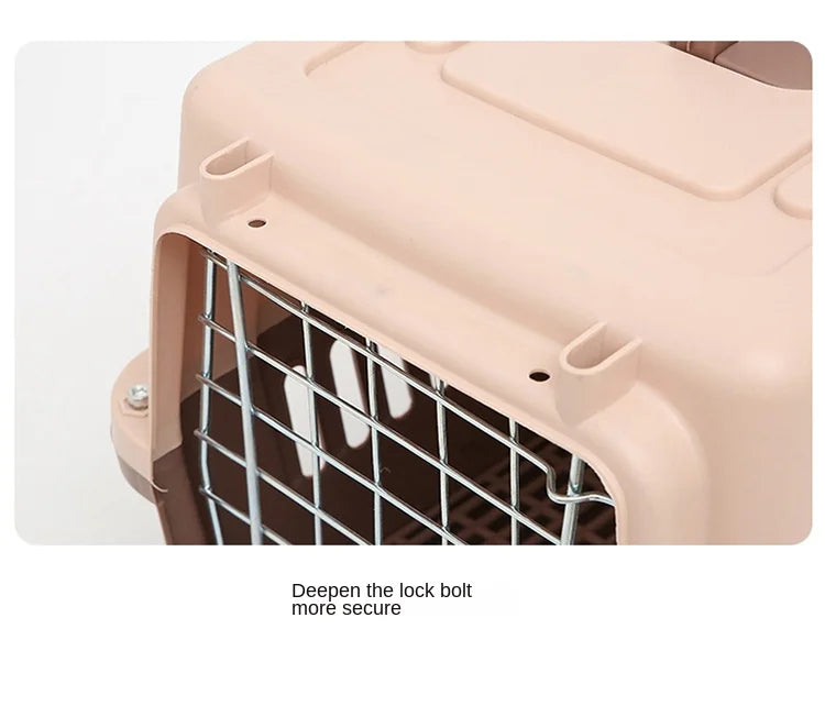 Portable Pet Carrier-SA2408-316 Mirror Apricot