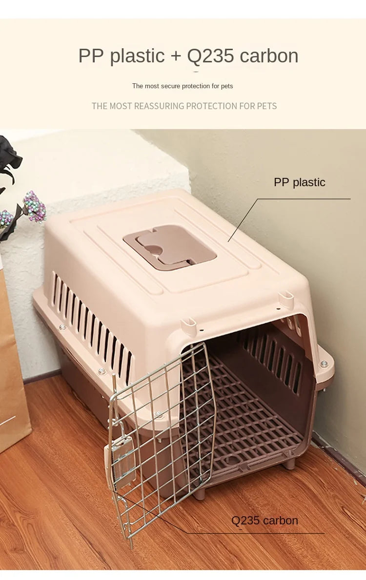 Portable Pet Carrier-SA2408-316 Mirror Apricot