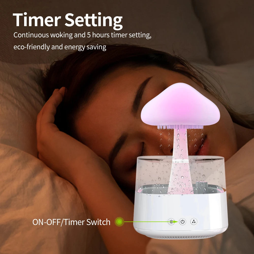 Cloud Rain Humidifier With 7 Colors Light-SA2411-62 Apricot