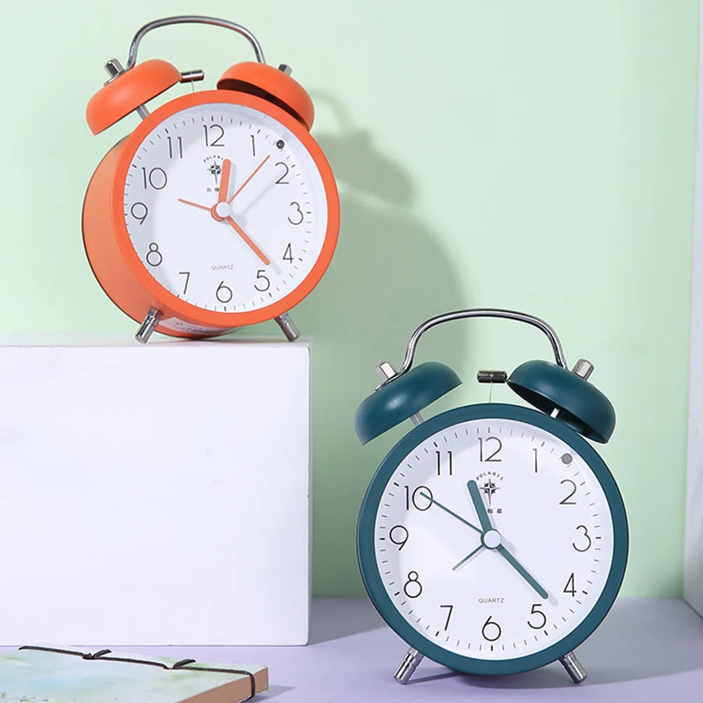 Side Table Alarm Clock-SA2405-230 Clock Apricot   