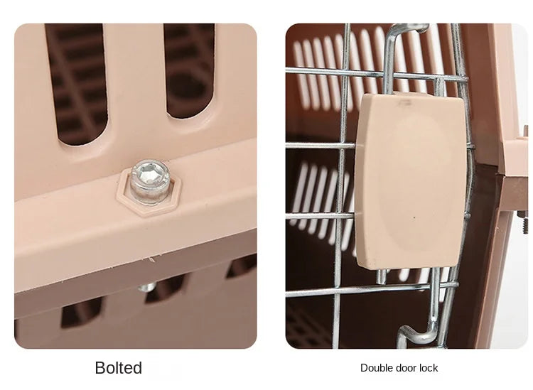 Portable Pet Carrier-SA2408-316 Mirror Apricot