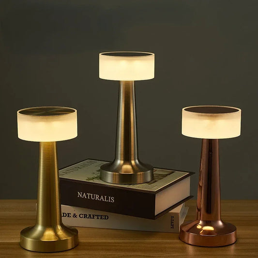 LED Bottle Light USB Rechargeable Touch Control Table Lamp-SA2411-63 Lamps Apricot