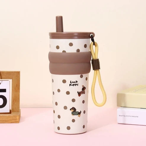 Stainless Steel Insulation Cup (SA2510-153)Choco Tumbler Apricot