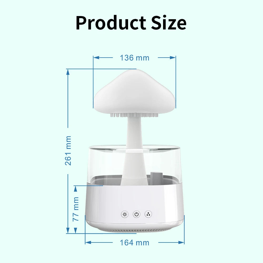 Cloud Rain Humidifier With 7 Colors Light-SA2411-62 Apricot